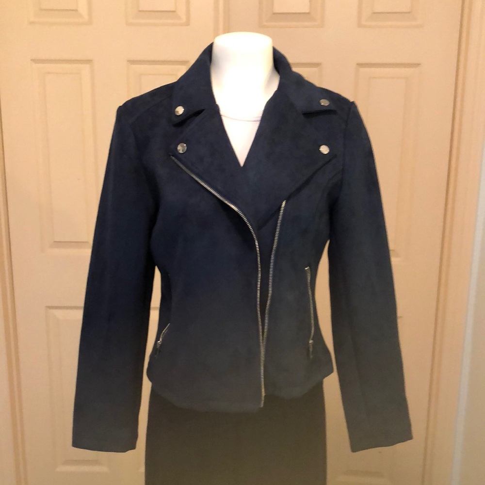 NY& C Women's Blue Suede Jacket